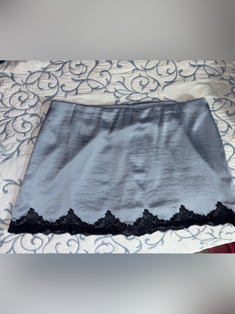 Abercrombie & Fitch Women's Lace-Trim Satin Skirt